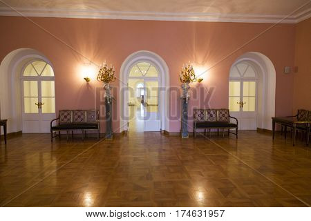 Interior Of The Petroff Palace, Moscow, Russia