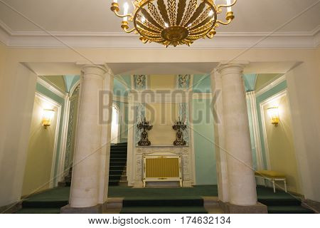 Interior Of The Petroff Palace, Moscow, Russia