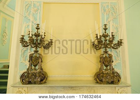 Interior Of The Petroff Palace, Moscow, Russia