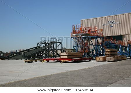 Forsendelse modtager område uden for Aerospace plante