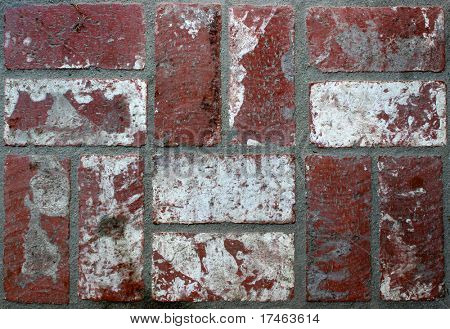 Grunge používán Castaic Brick Basketweave vzor