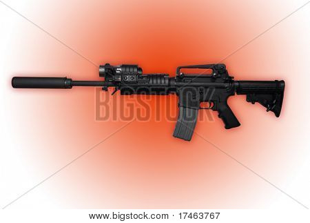 붉은 노과 AK47 소총을 발행 하는 경찰