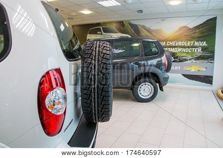 Showroom Of Dealership Chevrolet And Car In It In Kirov City In 2016