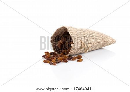 Sweet Raisins On White