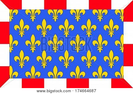 Flag of Indre-et-Loire is a department in west-central France named after the Indre and the Loire rivers