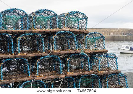 Group Of Fist Net Traps