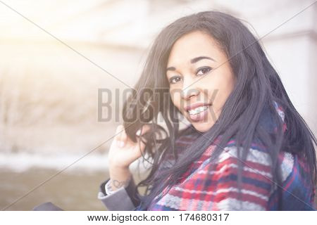 Long Hair Brunette Woman