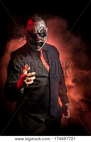 The head of the circus. Meet the evil ringleader that was brought to life using special effects, theatrical lighting, and custom sculpted masks,