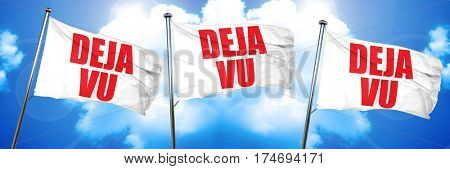 deja vu, 3D rendering, triple flags