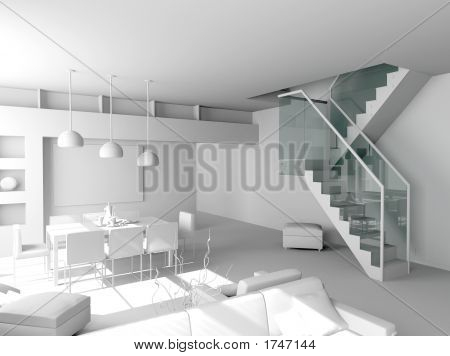 leere modernes Interieur