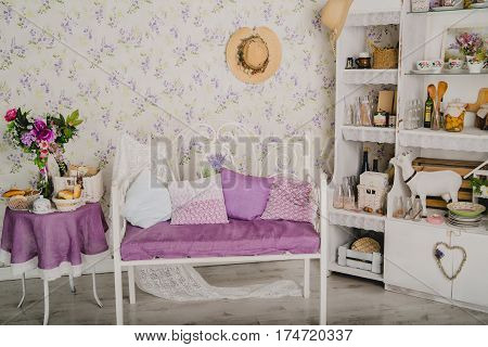 Interior design of a luxury living room