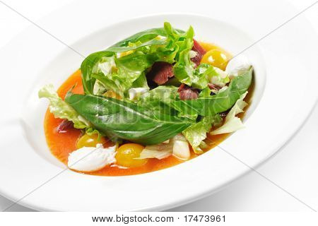 Salat mit Entenbrust 
