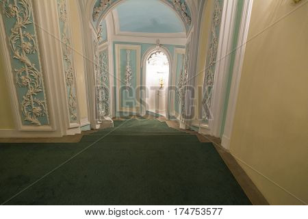 Interior Of The Petroff Palace, Moscow, Russia