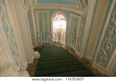 Interior Of The Petroff Palace, Moscow, Russia