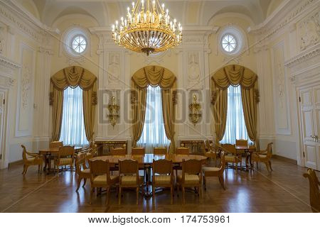 Interior Of The Petroff Palace, Moscow, Russia