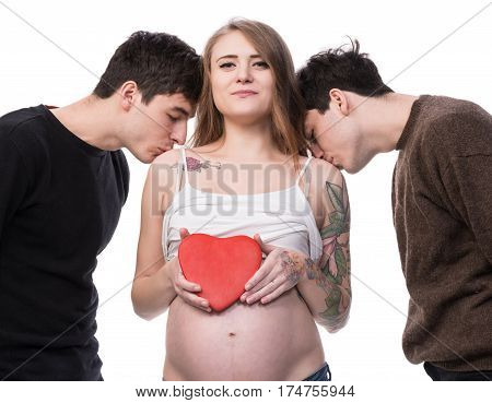 Modern Polygamous Family With One Wife And Two Husbands