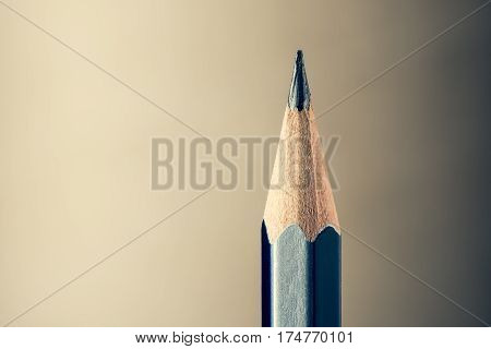 Sharpened Pencil Close-up View