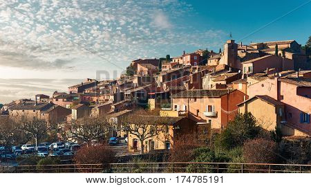Roussillon village. One of the most impressive villages in France