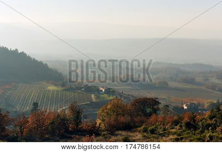 Autumn in Provence. Provence-Alpes-Cote d'Azur in France