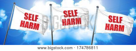 self harm, 3D rendering, triple flags