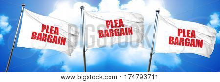 plea bargain, 3D rendering, triple flags