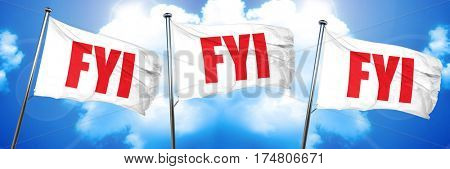 fyi, 3D rendering, triple flags