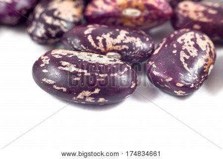 Colorful Beans Isolated On White Background
