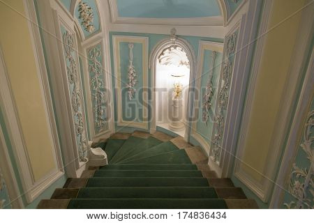 Interior Of The Petroff Palace, Moscow, Russia