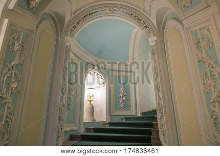 Interior Of The Petroff Palace, Moscow, Russia