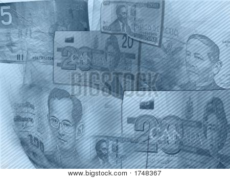 Blå Moneystripes