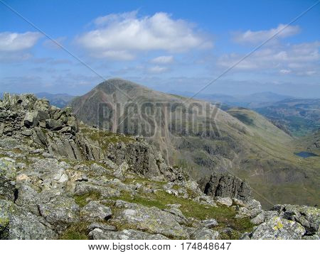 Great Gable from Lingmell Fell in the English Lake District