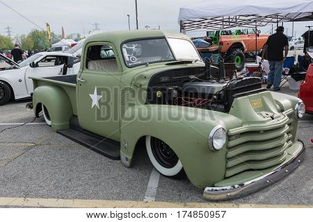 Vintage Chevrolet Truck On Display