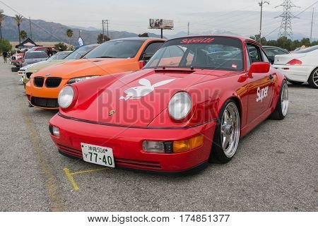 Vintage Porsche On Display