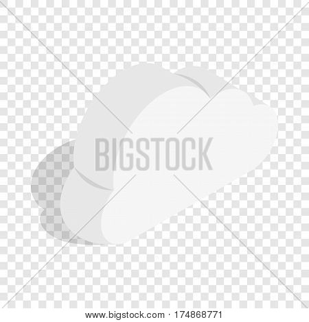 Whiye cloud isometric icon 3d on a transparent background vector illustration