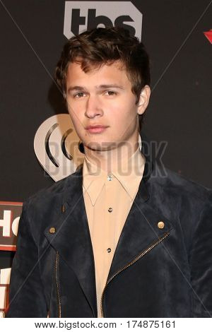 LOS ANGELES - MAR 5:  Ansel Elgort at the 2017 iHeart Music Awards at Forum on March 5, 2017 in Los Angeles, CA
