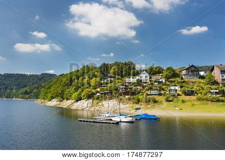 Woffelsbach At Lake Rursee, Germany