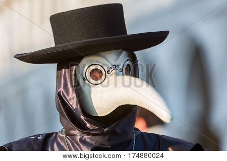 Person With Carnival Costume In Venice