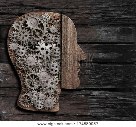 brain function, psychology, memory or mental activity concept 3d illustration