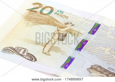 Twenty Thousand Colombian Pesos Bill Issued on 2016