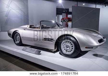 Silver 1966 Bizzarrini 5300 Spyder Si Prototype