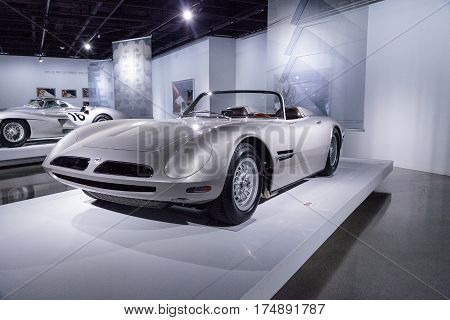 Silver 1966 Bizzarrini 5300 Spyder Si Prototype