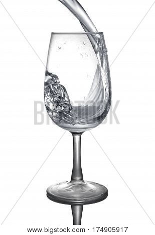 Splash In Glass Of Whater