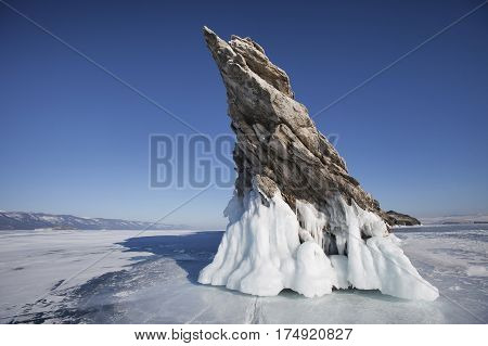 Lake Baikal, Ogoi Island. Winter Landscape