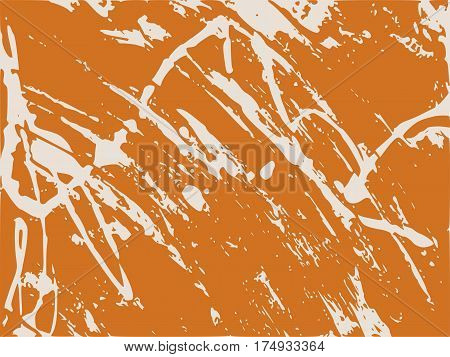 Relief stone surface texture. Old concrete wall. Monochrome image. Grunge distress texture. Vector template.