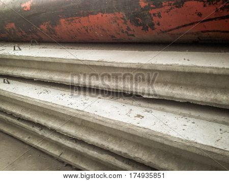 Cement Poles And Metal Pipe