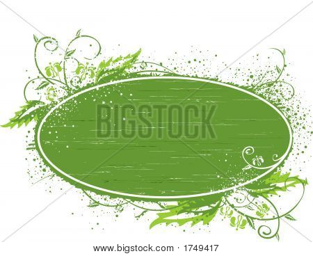 Grüne Banner Vorlage Abbildung