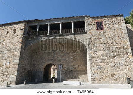 Avila (Castilla y Leon Spain): the famous medieval walls surrounding the city