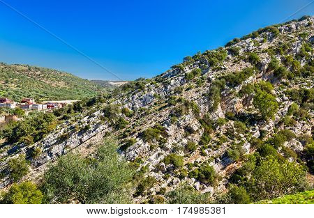 Hills near Moulay Idriss Zerhoun in Morocco