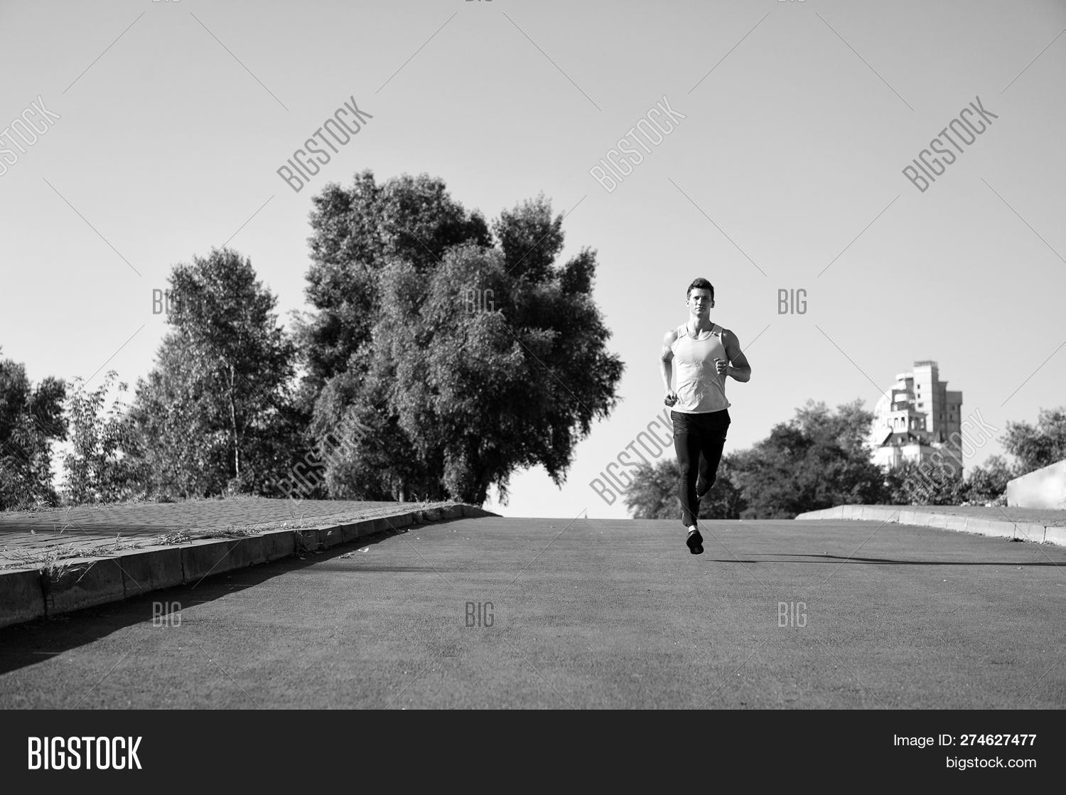 Runner On Sunny Road. Image & Photo (Free Trial) Bigstock