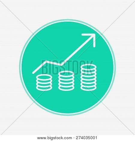 Revenue Icon Vector, Filled Flat Sign, Solid Pictogram Isolated On White. Symbol, Logo Illustration.